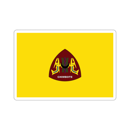 Flag of Chimbote the largest city in the Ancash Region Peru STICKER Vinyl Die-Cut Decal-2 Inch-The Sticker Space