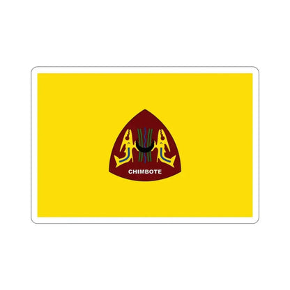 Flag of Chimbote the largest city in the Ancash Region Peru STICKER Vinyl Die-Cut Decal 2 Inch - The Sticker Space