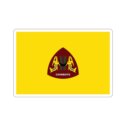 Flag of Chimbote the largest city in the Ancash Region Peru STICKER Vinyl Die-Cut Decal-3 Inch-The Sticker Space