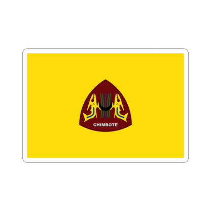 Flag of Chimbote the largest city in the Ancash Region Peru STICKER Vinyl Die-Cut Decal-4 Inch-The Sticker Space