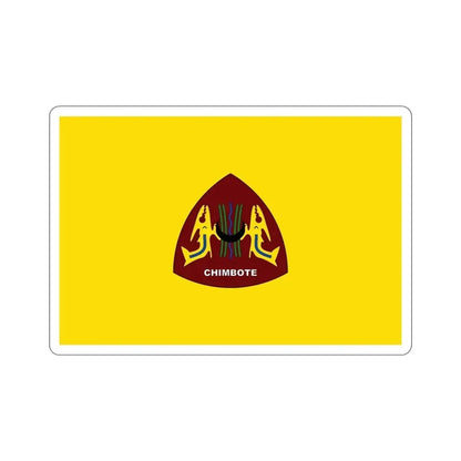 Flag of Chimbote the largest city in the Ancash Region Peru STICKER Vinyl Die-Cut Decal 5 Inch - The Sticker Space