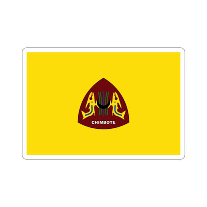 Flag of Chimbote the largest city in the Ancash Region Peru STICKER Vinyl Die-Cut Decal-6 Inch-The Sticker Space