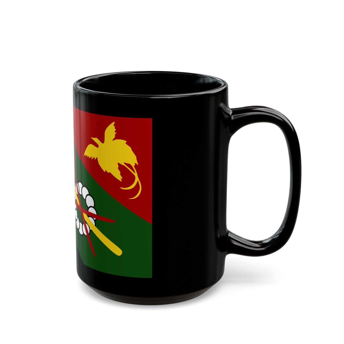 Flag of Chimbu Papa New Guinea - Black Coffee Mug-The Sticker Space