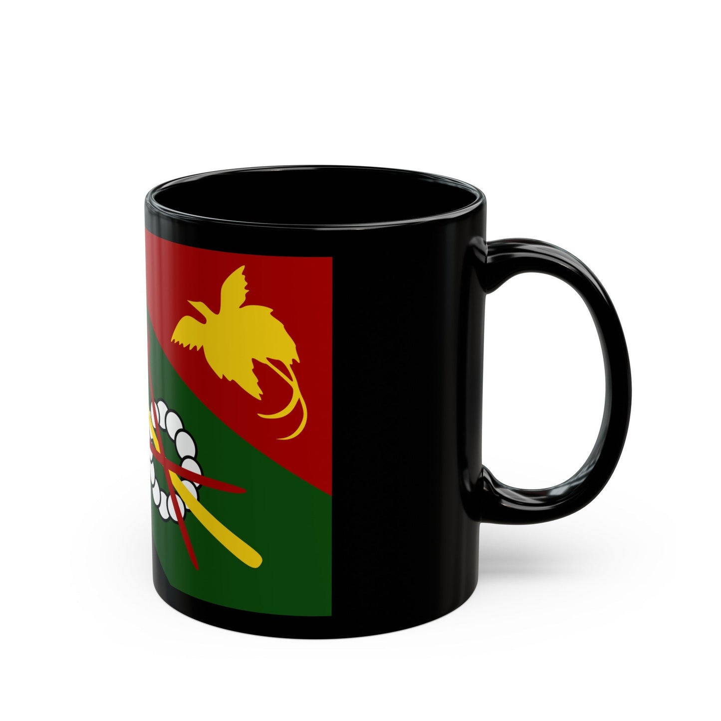 Flag of Chimbu Papa New Guinea - Black Coffee Mug-The Sticker Space