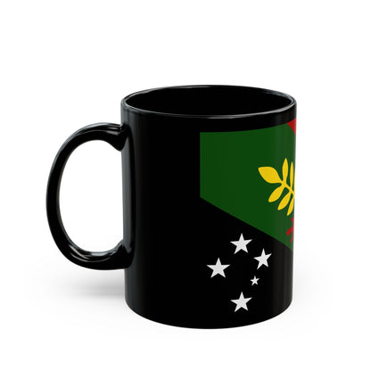 Flag of Chimbu Papa New Guinea - Black Coffee Mug-The Sticker Space