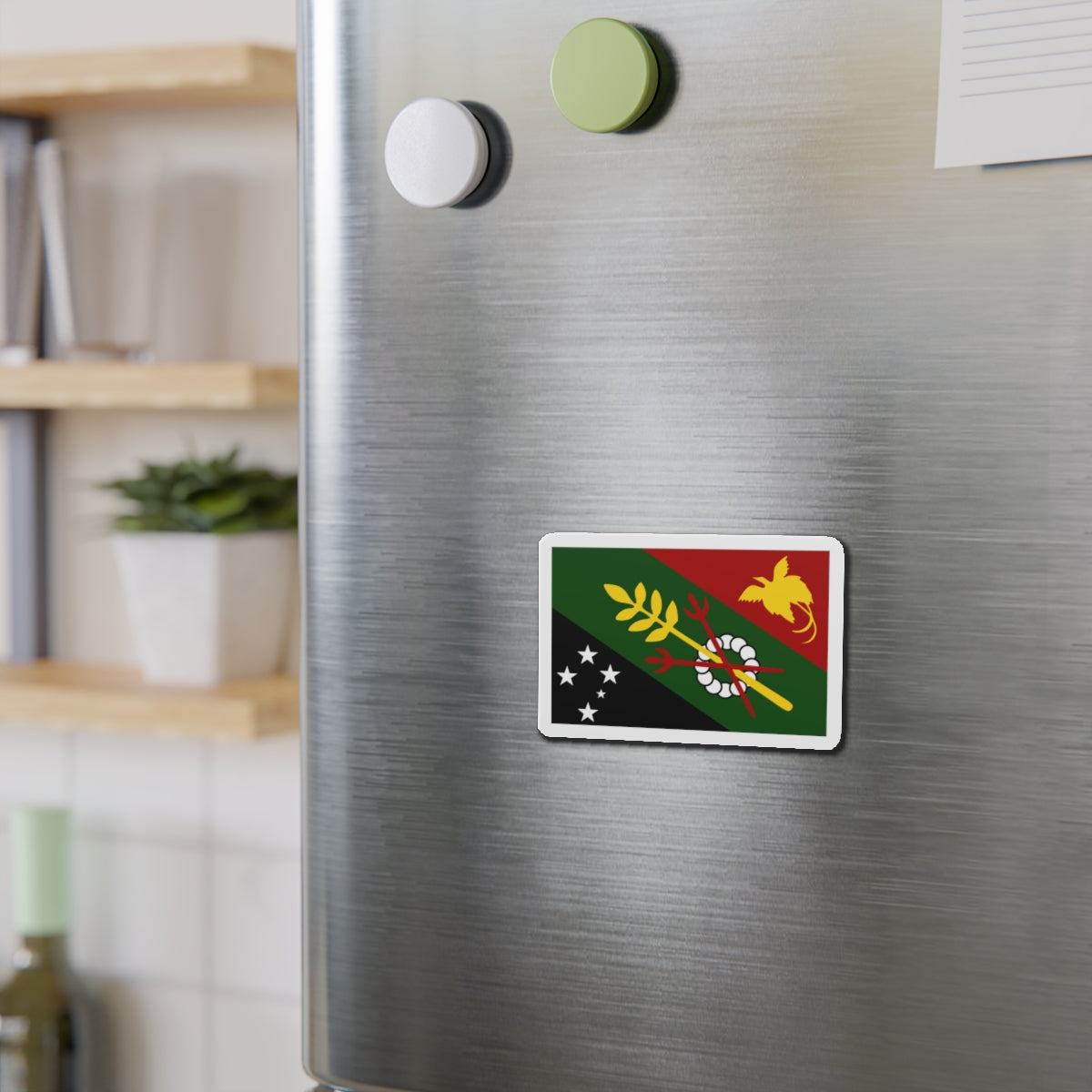 Flag of Chimbu Papa New Guinea - Die-Cut Magnet-The Sticker Space