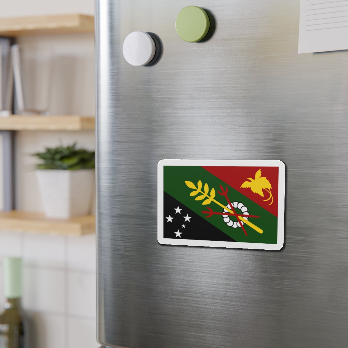 Flag of Chimbu Papa New Guinea - Die-Cut Magnet-The Sticker Space