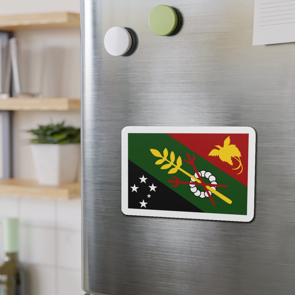 Flag of Chimbu Papa New Guinea - Die-Cut Magnet-The Sticker Space