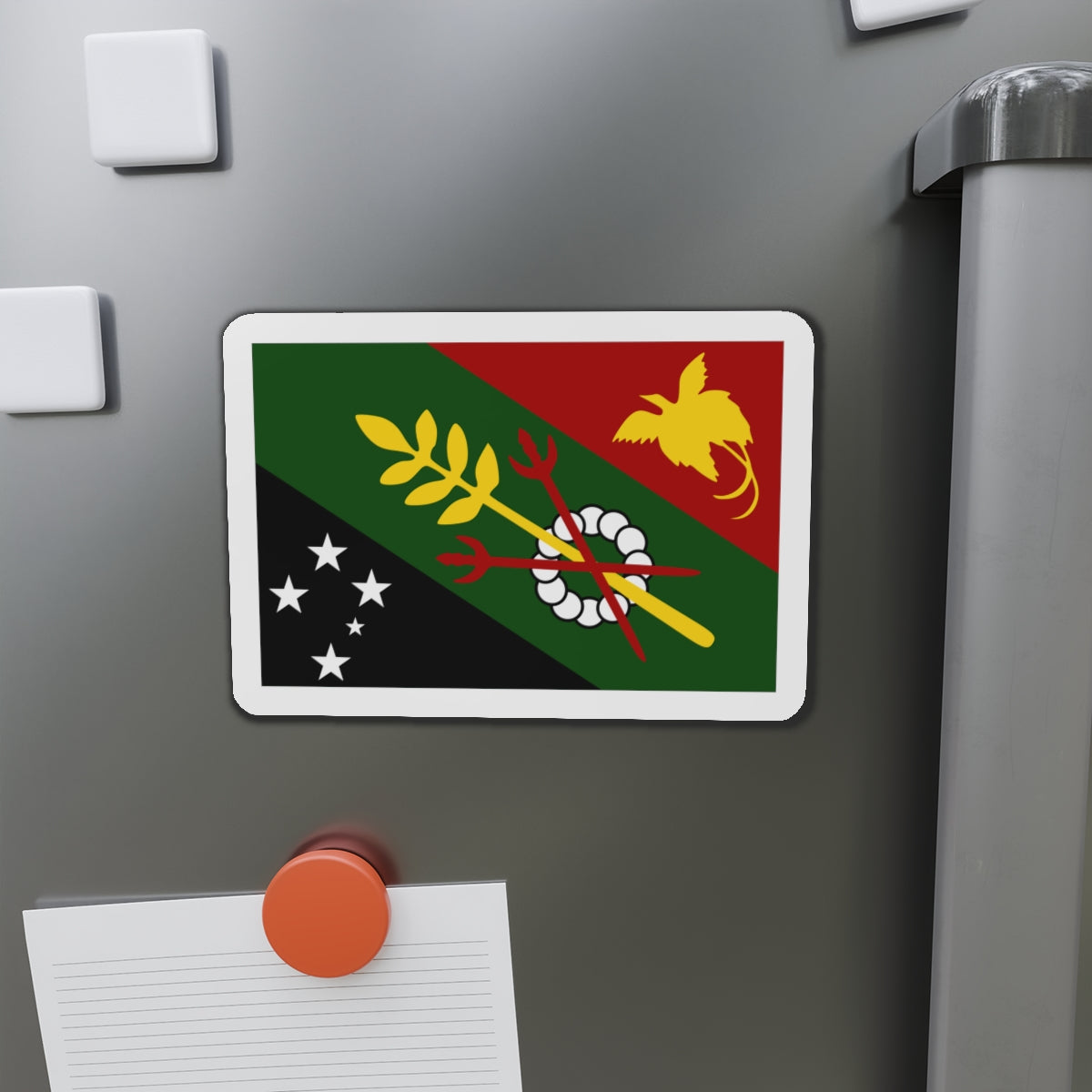 Flag of Chimbu Papa New Guinea - Die-Cut Magnet-The Sticker Space