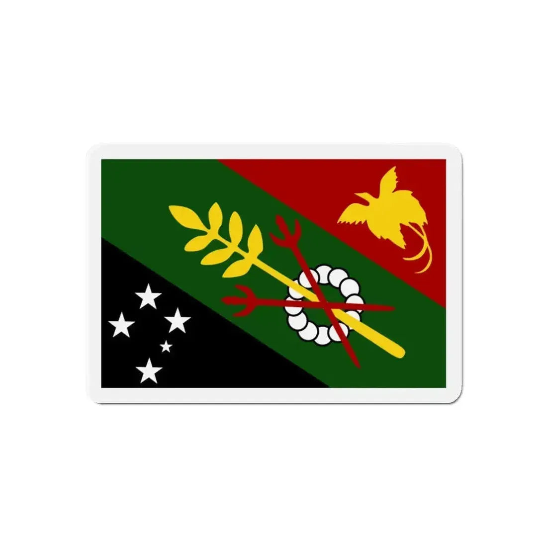 Flag of Chimbu Papa New Guinea - Refrigerator Magnet - The Sticker Space