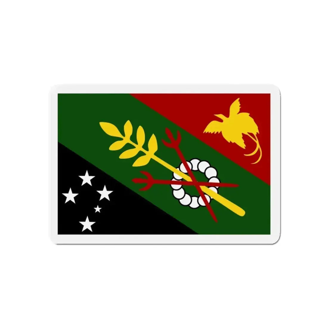 Flag of Chimbu Papa New Guinea - Refrigerator Magnet - The Sticker Space
