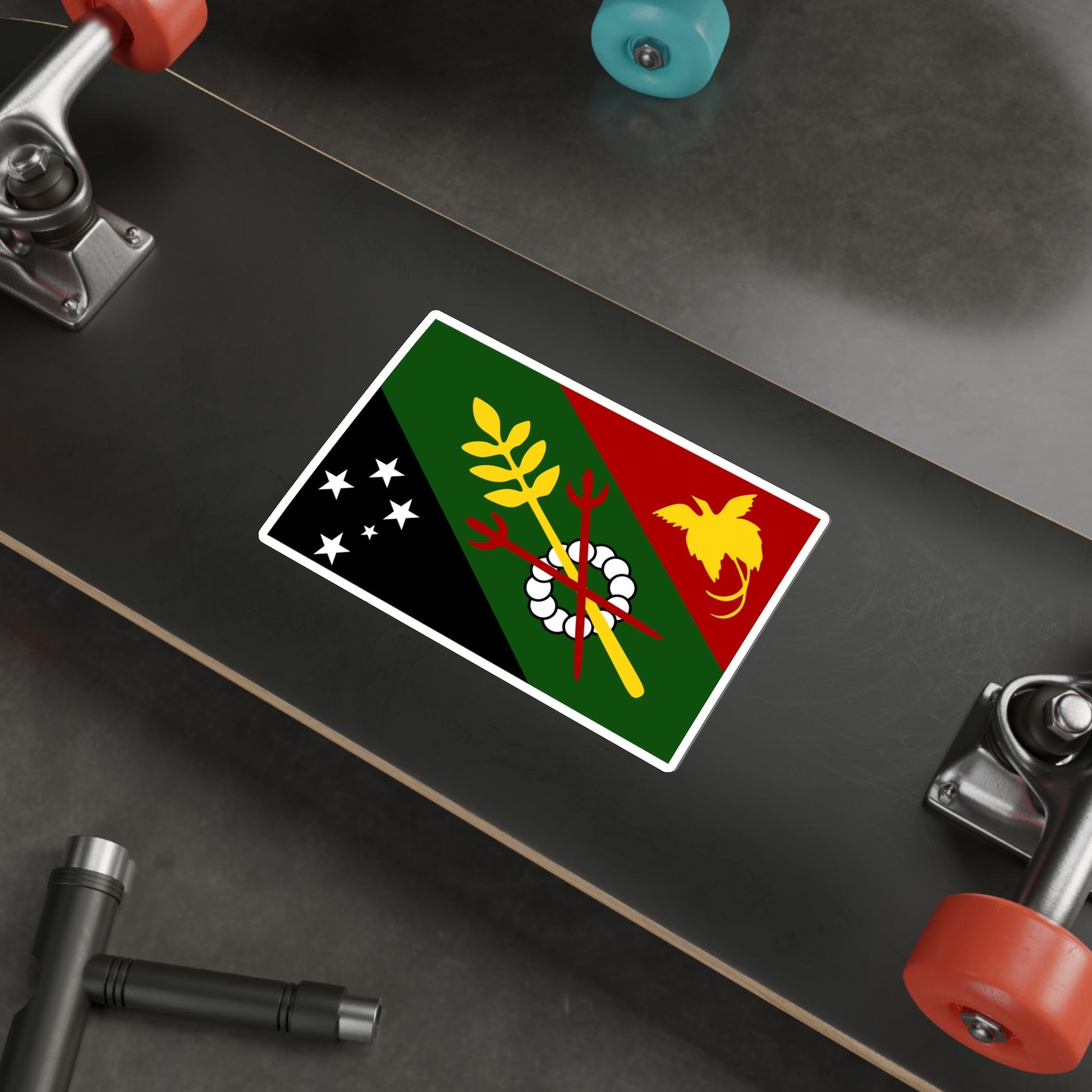 Flag of Chimbu Papa New Guinea STICKER Vinyl Die-Cut Decal-The Sticker Space