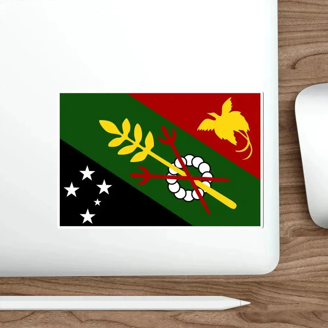 Flag of Chimbu Papa New Guinea STICKER Vinyl Die-Cut Decal - The Sticker Space