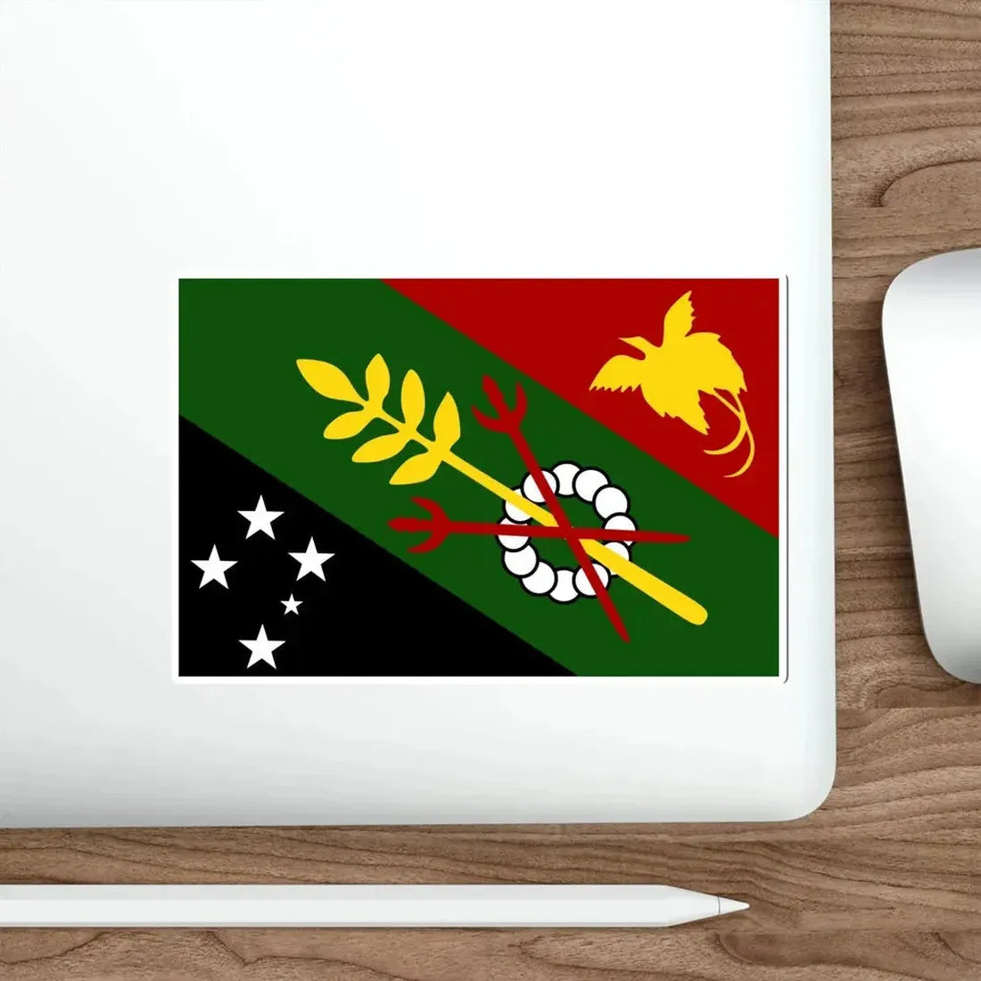Flag of Chimbu Papa New Guinea STICKER Vinyl Die-Cut Decal - The Sticker Space