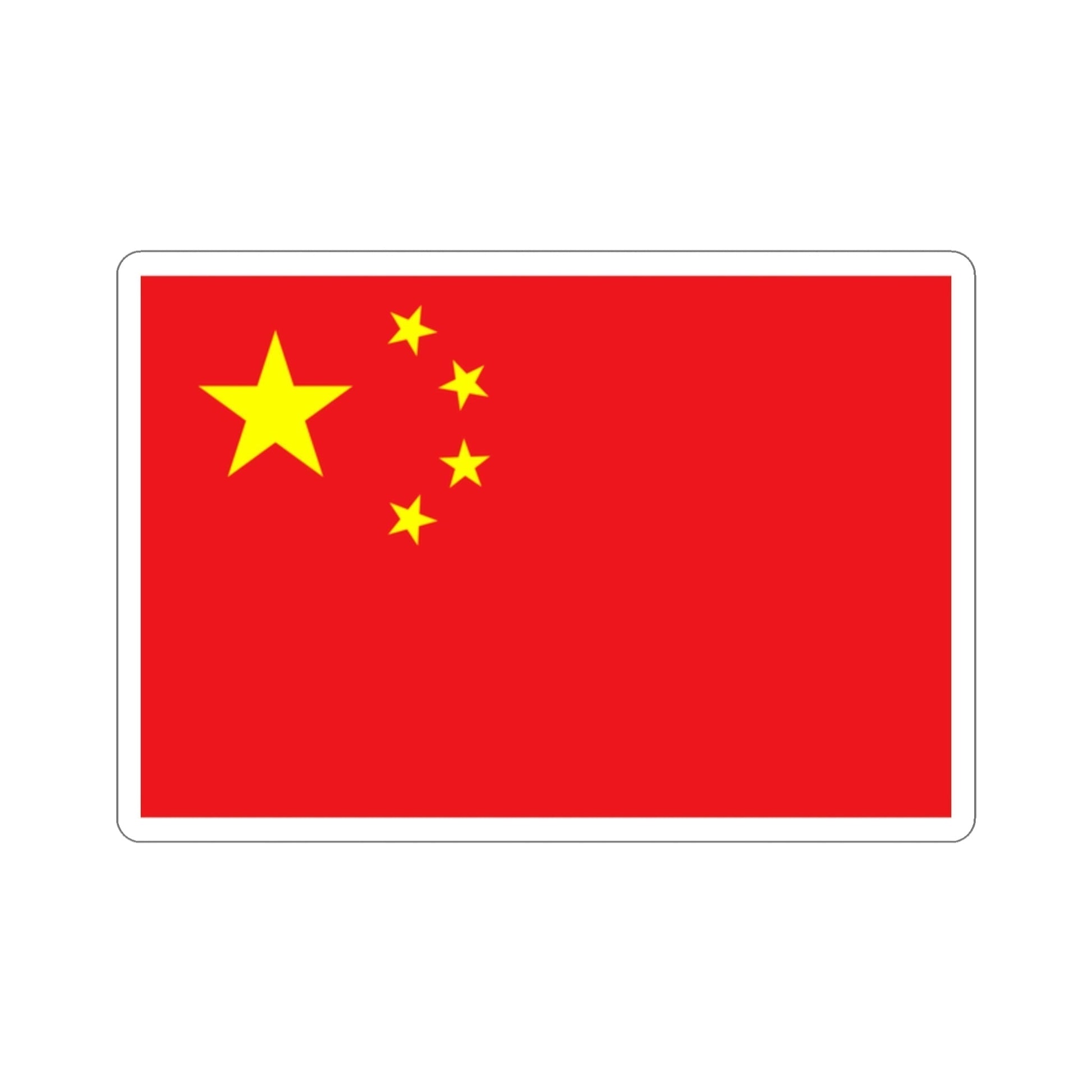 Flag of China STICKER Vinyl Die-Cut Decal-2 Inch-The Sticker Space