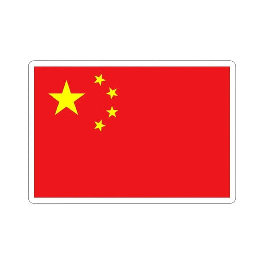 Flag of China STICKER Vinyl Die-Cut Decal 6 Inch - The Sticker Space