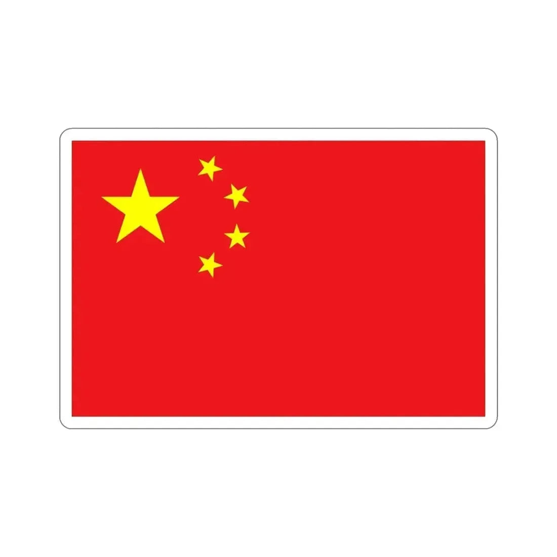 Flag of China STICKER Vinyl Die-Cut Decal - The Sticker Space