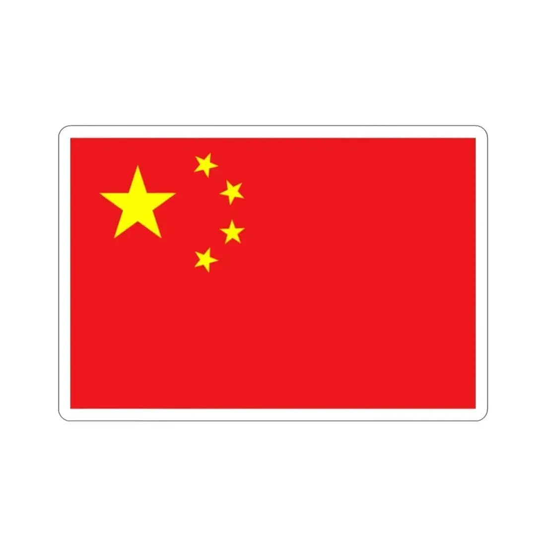 Flag of China STICKER Vinyl Die-Cut Decal - The Sticker Space