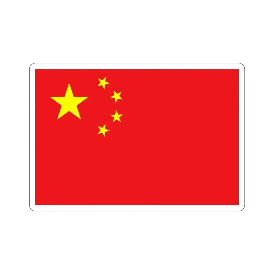 Flag of China STICKER Vinyl Die-Cut Decal - The Sticker Space
