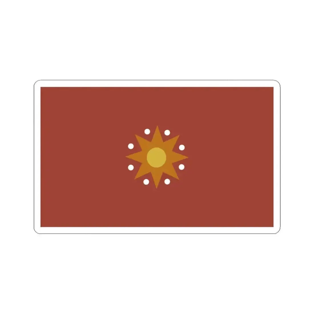 Flag of Chinese Federation (China) STICKER Vinyl Kiss-Cut Decal 3 Inch White - The Sticker Space