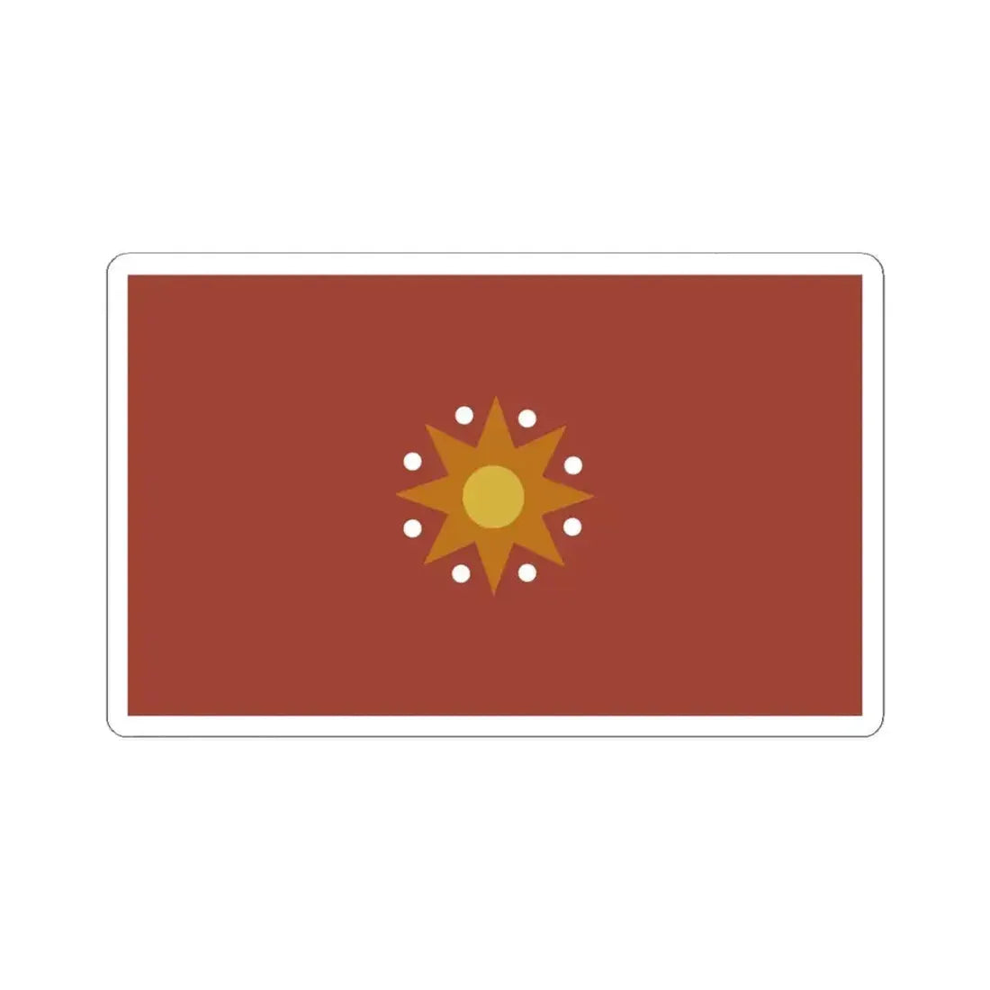 Flag of Chinese Federation (China) STICKER Vinyl Kiss-Cut Decal 4 Inch White - The Sticker Space