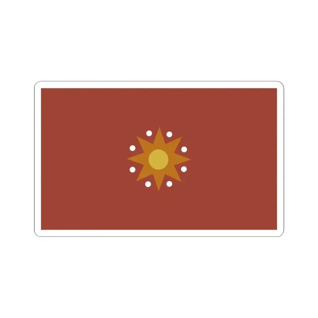 Flag of Chinese Federation (China) STICKER Vinyl Kiss-Cut Decal 6 Inch White - The Sticker Space