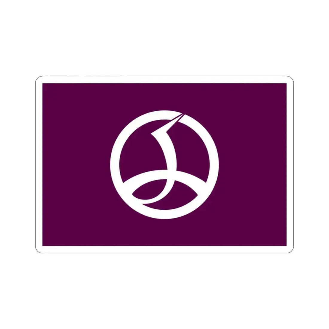 Flag of Chiyoda Tokyo Japan - STICKER Vinyl Kiss-Cut Decal 3 Inch White - The Sticker Space