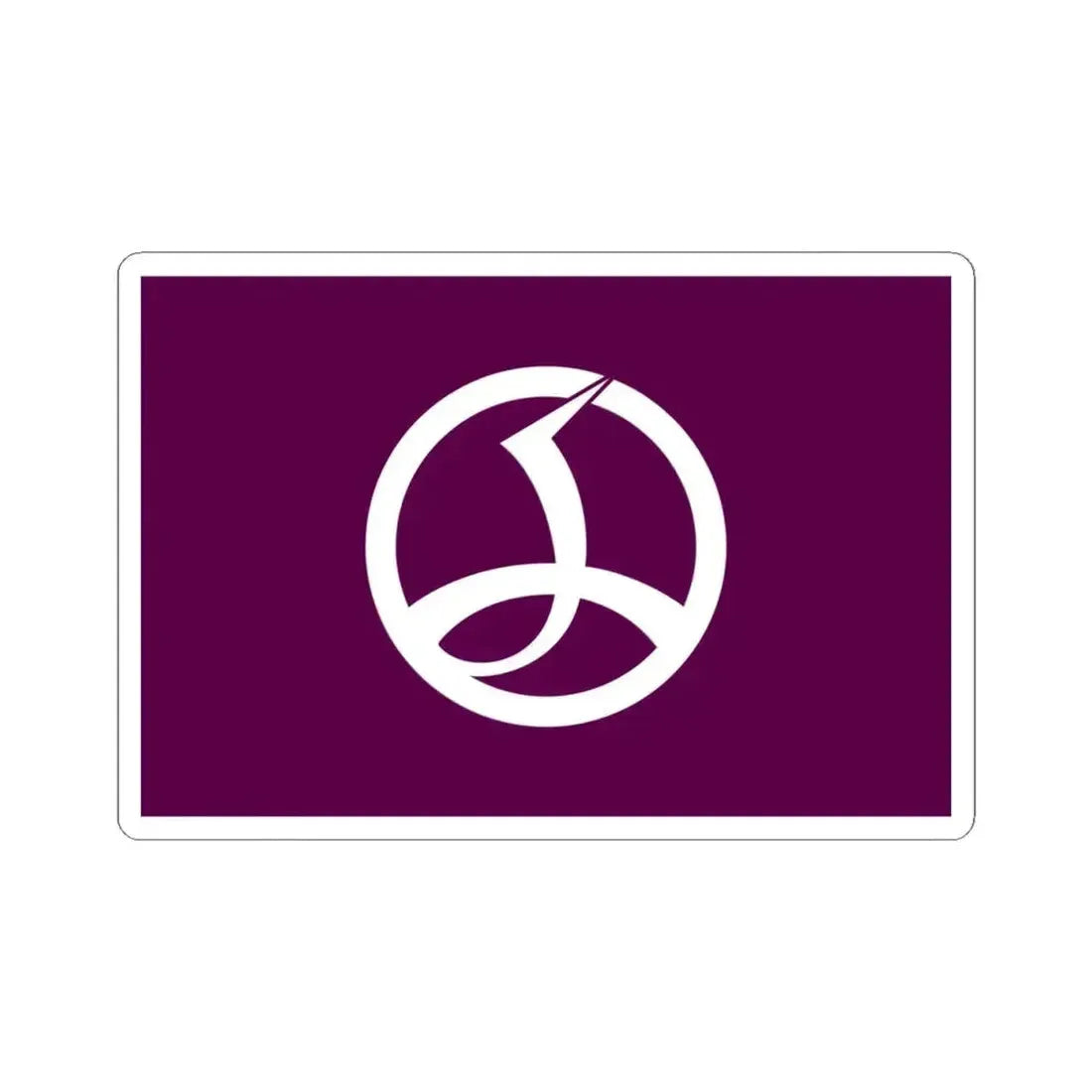 Flag of Chiyoda Tokyo Japan - STICKER Vinyl Kiss-Cut Decal 4 Inch White - The Sticker Space