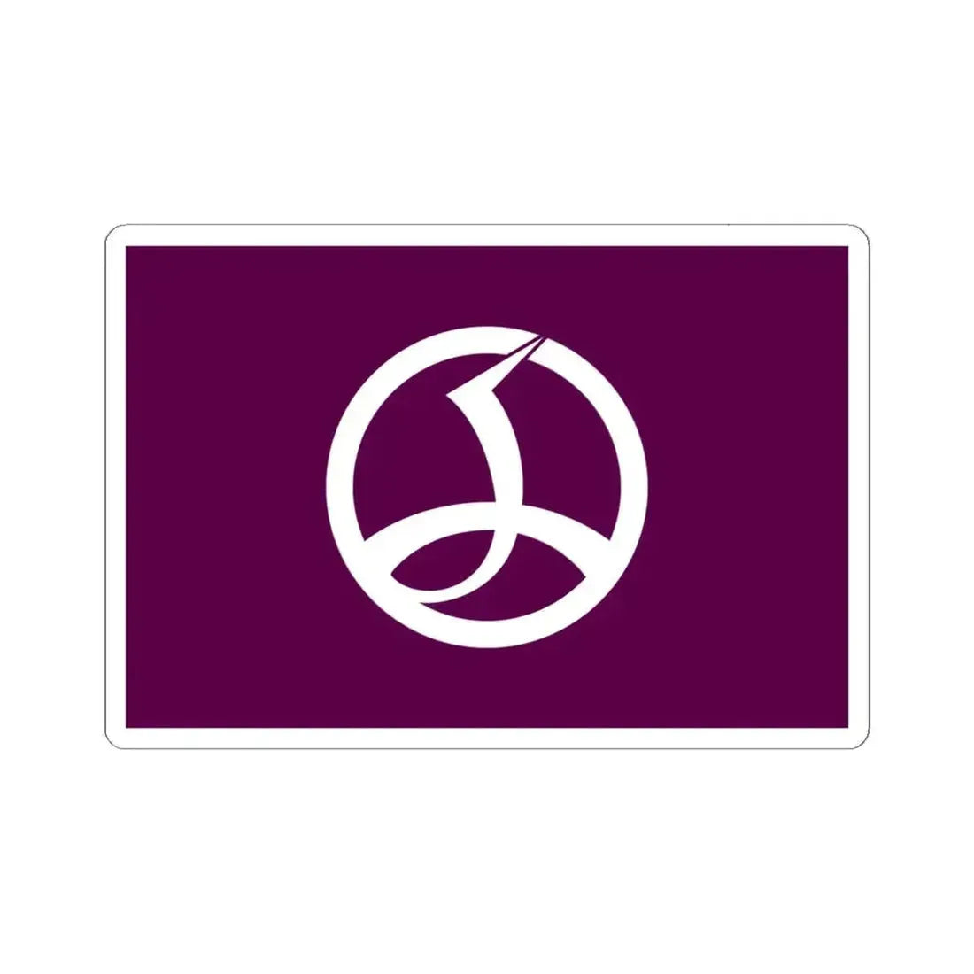 Flag of Chiyoda Tokyo Japan - STICKER Vinyl Kiss-Cut Decal 6 Inch White - The Sticker Space