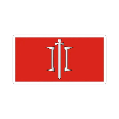 Flag of Chocimsk Belarus (Belarus) STICKER Vinyl Kiss-Cut Decal 3 Inch White - The Sticker Space