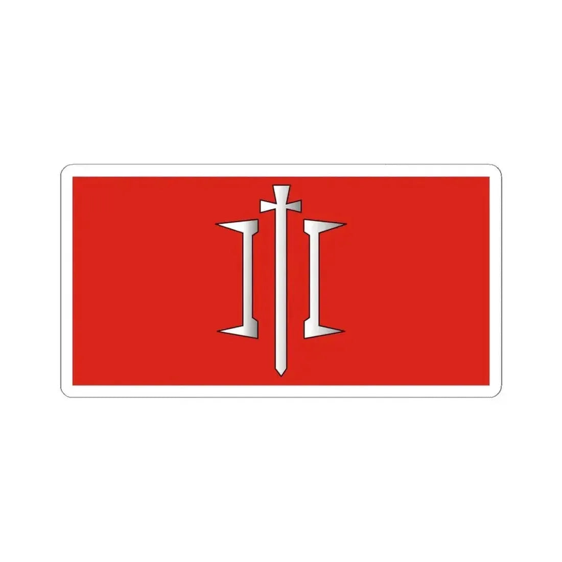 Flag of Chocimsk Belarus (Belarus) STICKER Vinyl Kiss-Cut Decal 4 Inch White - The Sticker Space