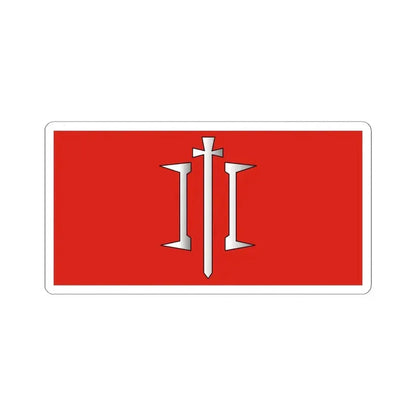 Flag of Chocimsk Belarus (Belarus) STICKER Vinyl Kiss-Cut Decal 4 Inch White - The Sticker Space