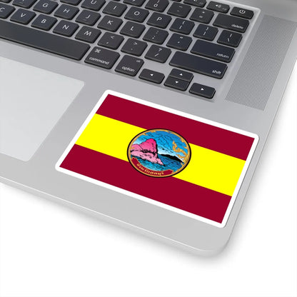 Flag of Chonburi (Thailand) STICKER Vinyl Kiss-Cut Decal - The Sticker Space