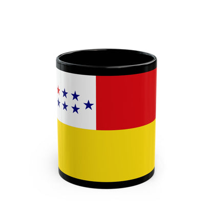 Flag of Chone Ecuador - Black Coffee Mug-11oz-The Sticker Space