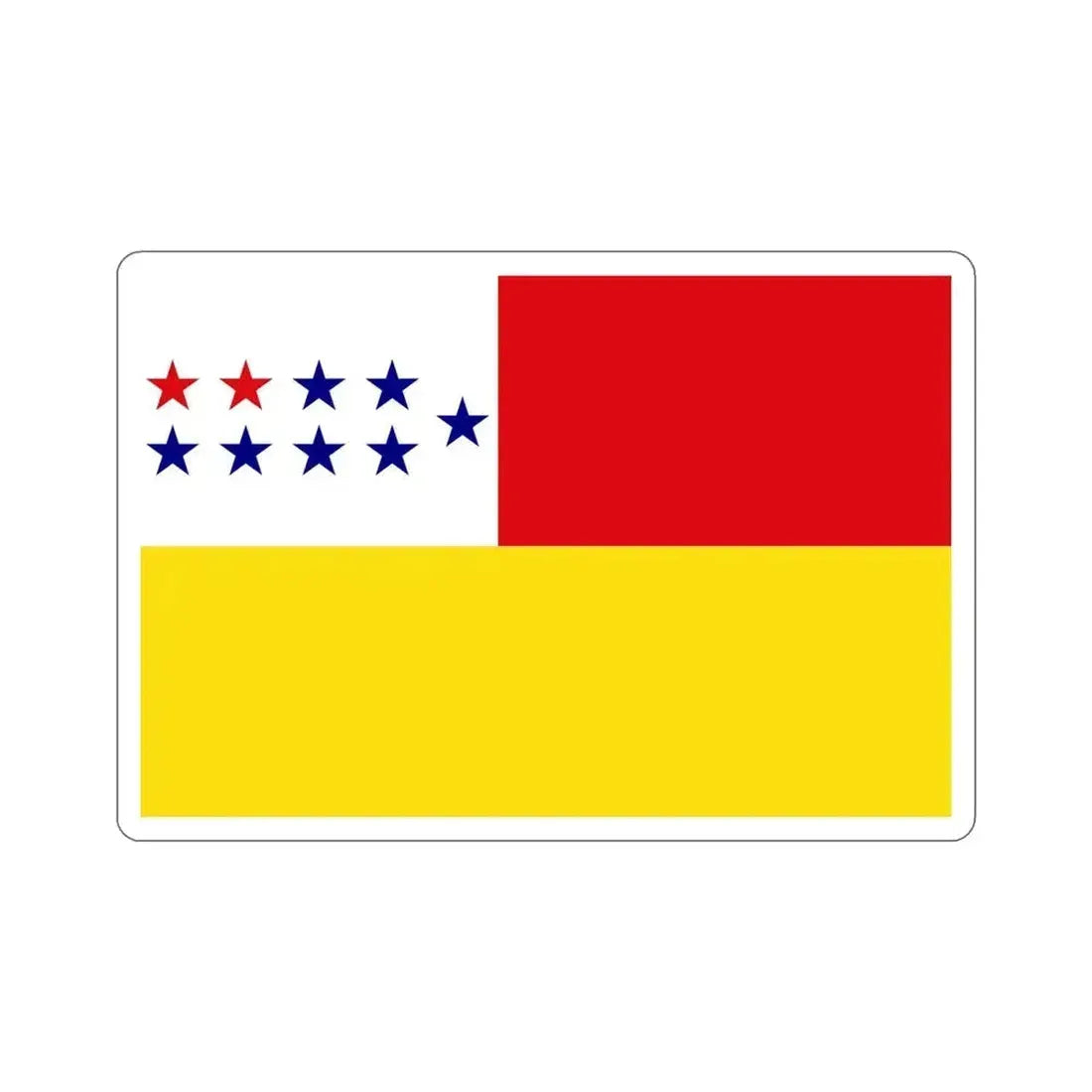 Flag of Chone Ecuador STICKER Vinyl Die-Cut Decal 4 Inch - The Sticker Space