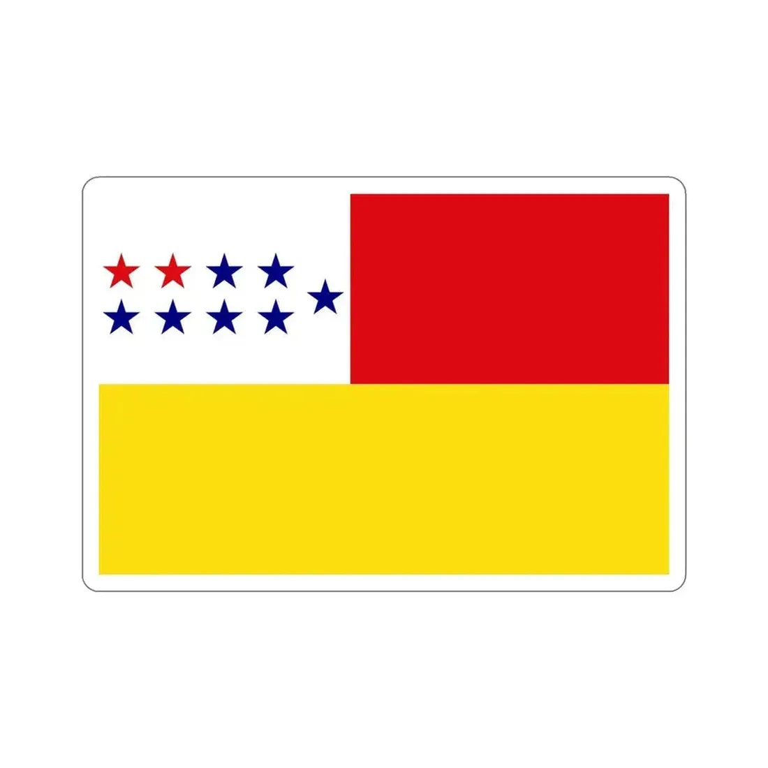 Flag of Chone Ecuador STICKER Vinyl Die-Cut Decal 4 Inch - The Sticker Space