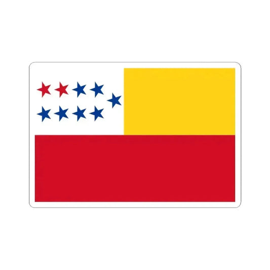 Flag of Chone (Ecuador) STICKER Vinyl Kiss-Cut Decal 2 Inch White - The Sticker Space