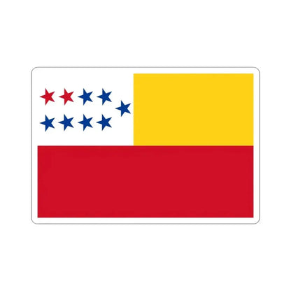 Flag of Chone (Ecuador) STICKER Vinyl Kiss-Cut Decal 3 Inch White - The Sticker Space