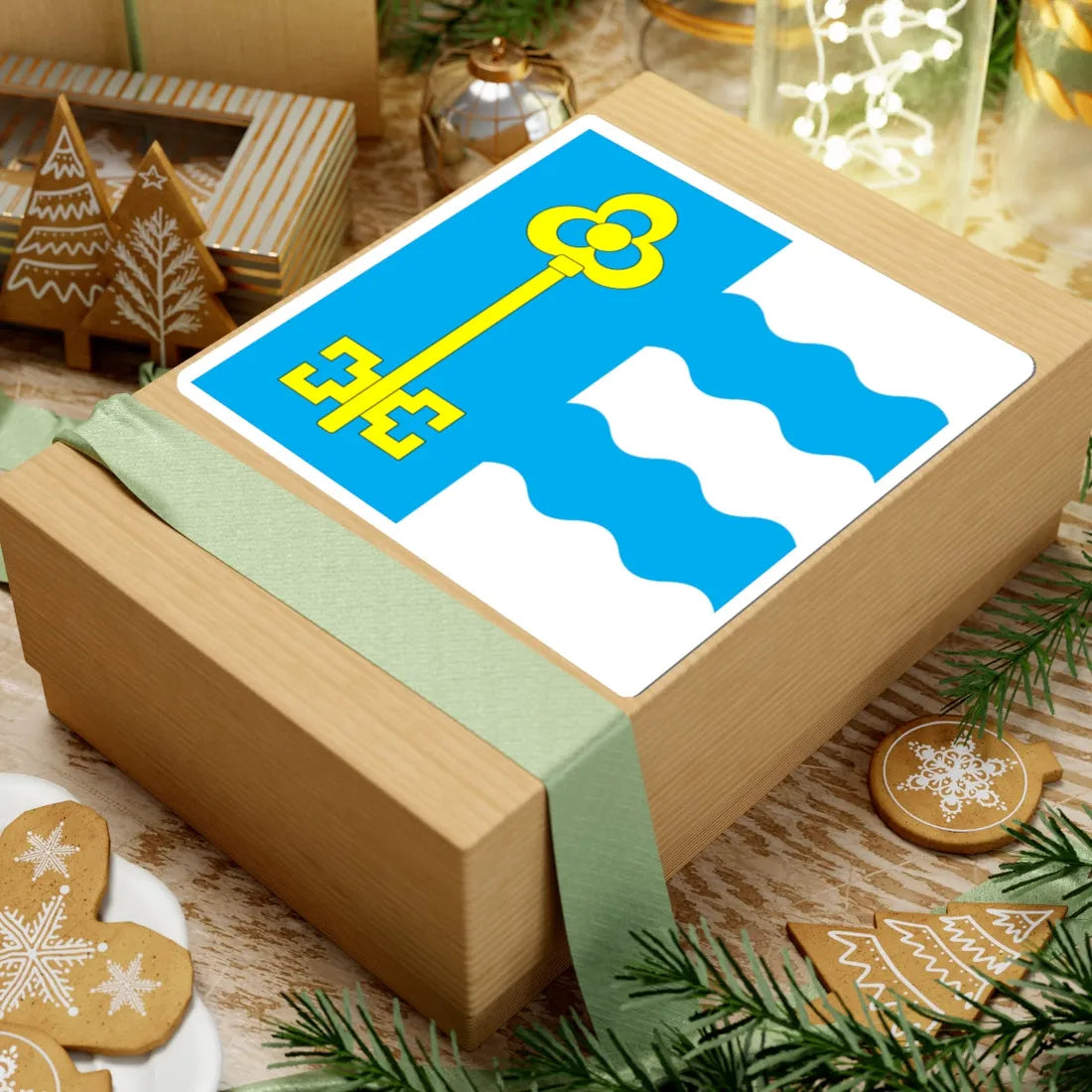 Flag of Chop (Ukraine) STICKER Vinyl Kiss-Cut Decal - The Sticker Space