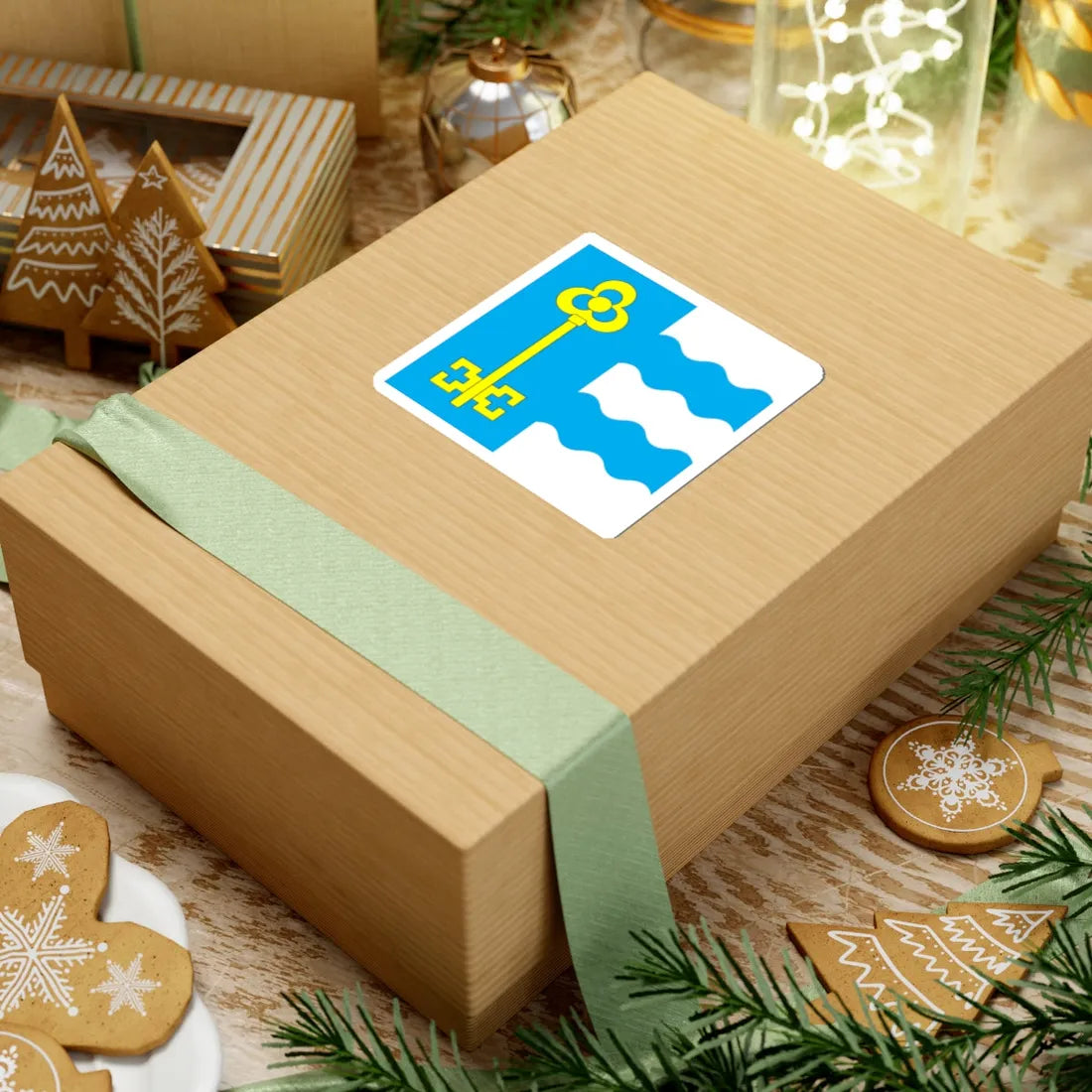 Flag of Chop (Ukraine) STICKER Vinyl Kiss-Cut Decal - The Sticker Space