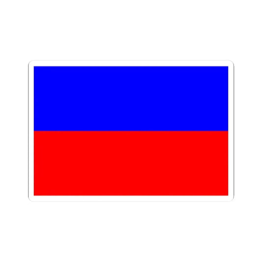 Flag of Chorzow Poland (Poland) STICKER Vinyl Kiss-Cut Decal 2 Inch White - The Sticker Space