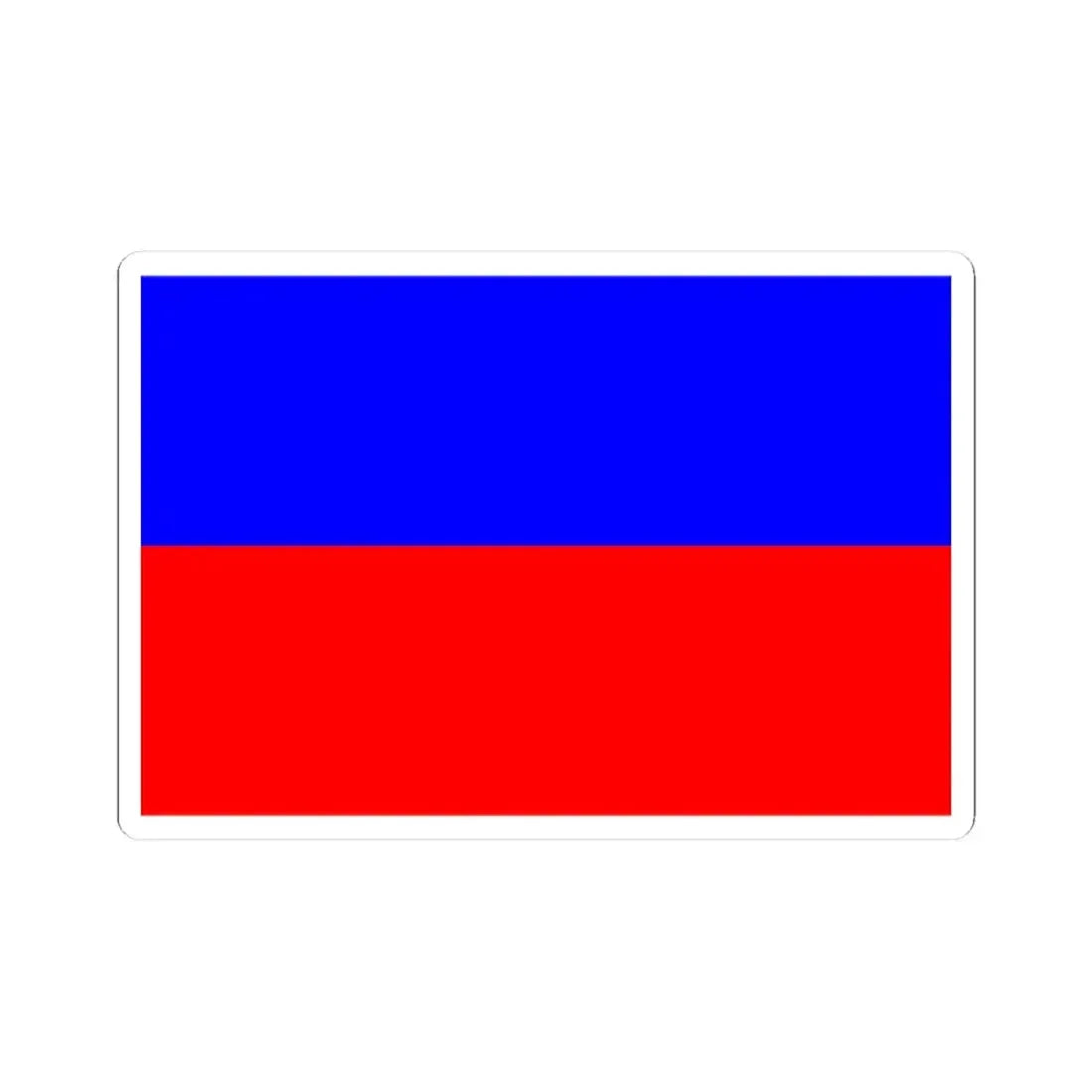 Flag of Chorzow Poland (Poland) STICKER Vinyl Kiss-Cut Decal 3 Inch White - The Sticker Space