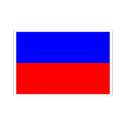 Flag of Chorzow Poland (Poland) STICKER Vinyl Kiss-Cut Decal 3 Inch White - The Sticker Space