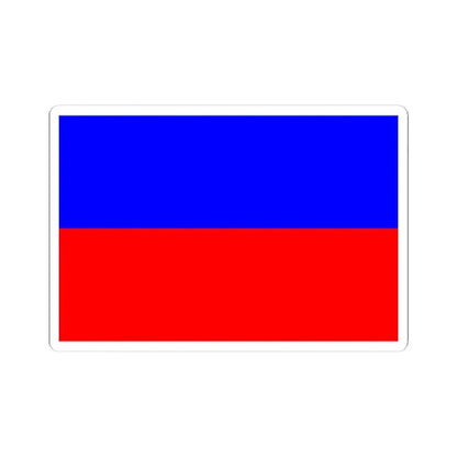 Flag of Chorzow Poland (Poland) STICKER Vinyl Kiss-Cut Decal 4 Inch White - The Sticker Space