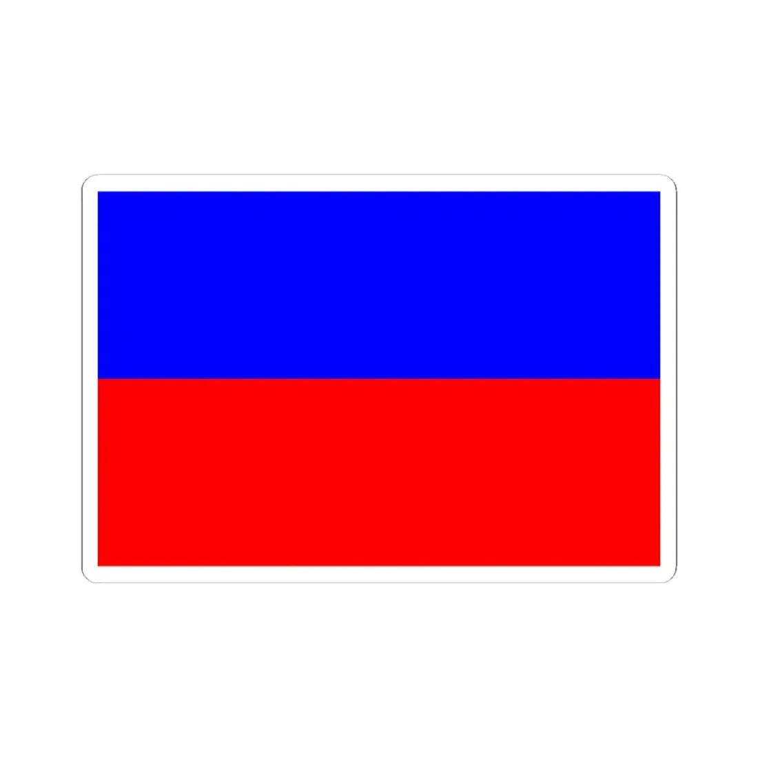 Flag of Chorzow Poland (Poland) STICKER Vinyl Kiss-Cut Decal 6 Inch White - The Sticker Space