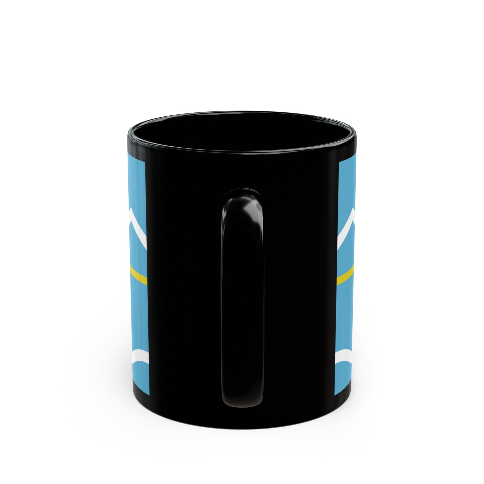 Flag of Chubut Province Argentina - Black Coffee Mug-The Sticker Space