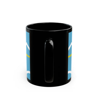 Flag of Chubut Province Argentina - Black Coffee Mug-The Sticker Space