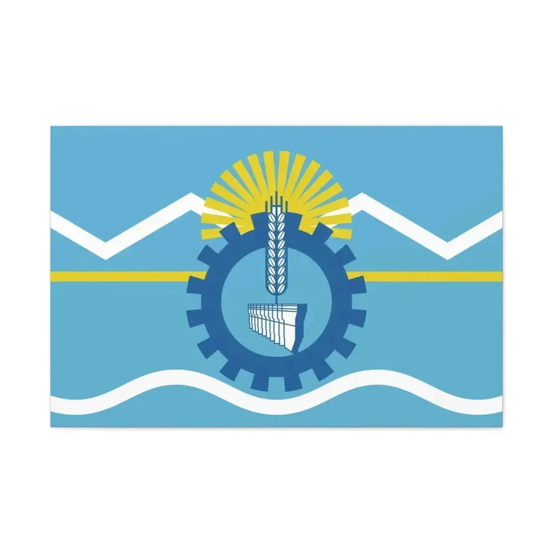 Flag of Chubut Province Argentina - Canvas Wall Art - The Sticker Space