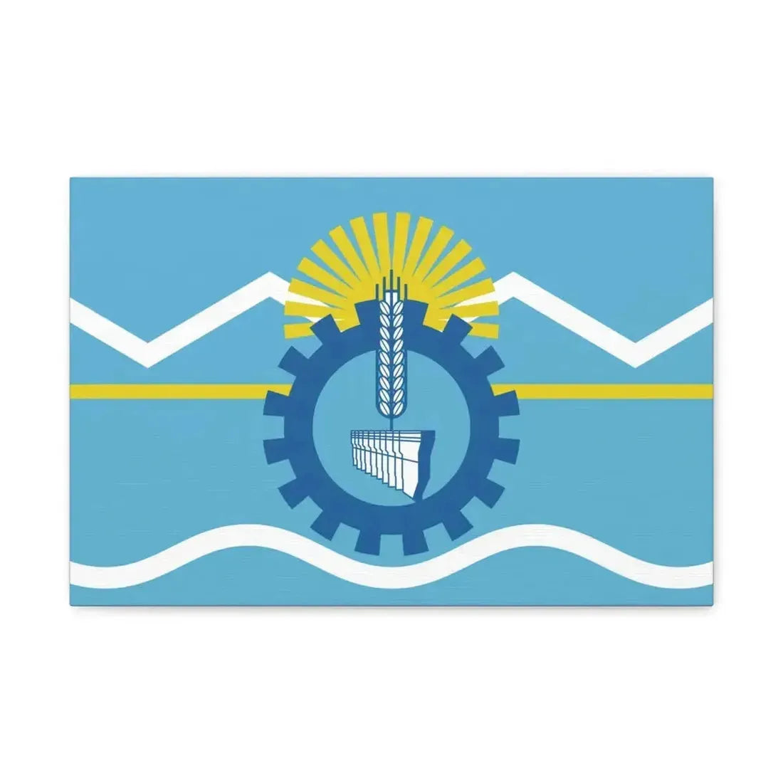 Flag of Chubut Province Argentina - Canvas Wall Art - The Sticker Space