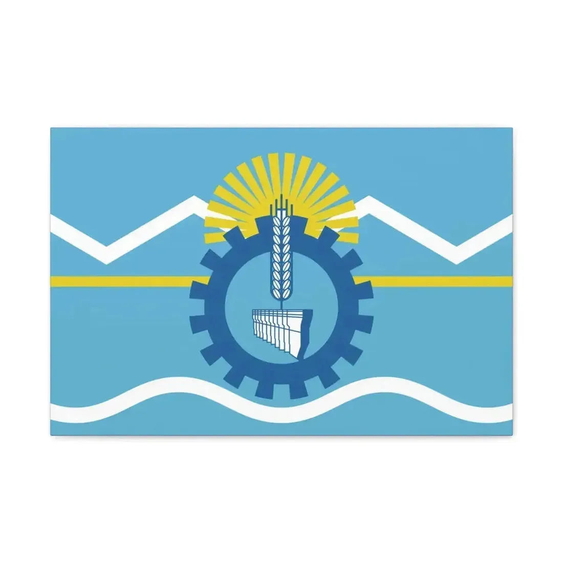 Flag of Chubut Province Argentina - Canvas Wall Art - The Sticker Space